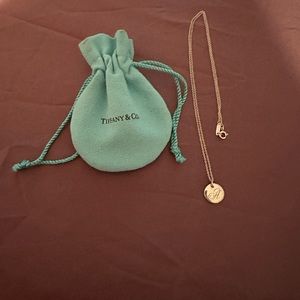 Tiffany & Co Circle “A” Necklace
